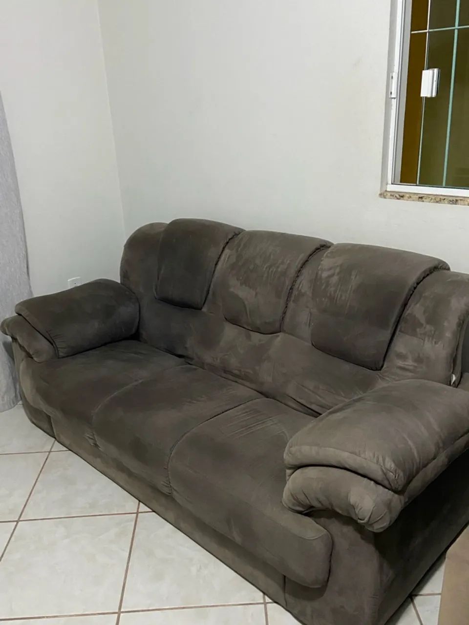Sofá grafite 2 e 3 lugares