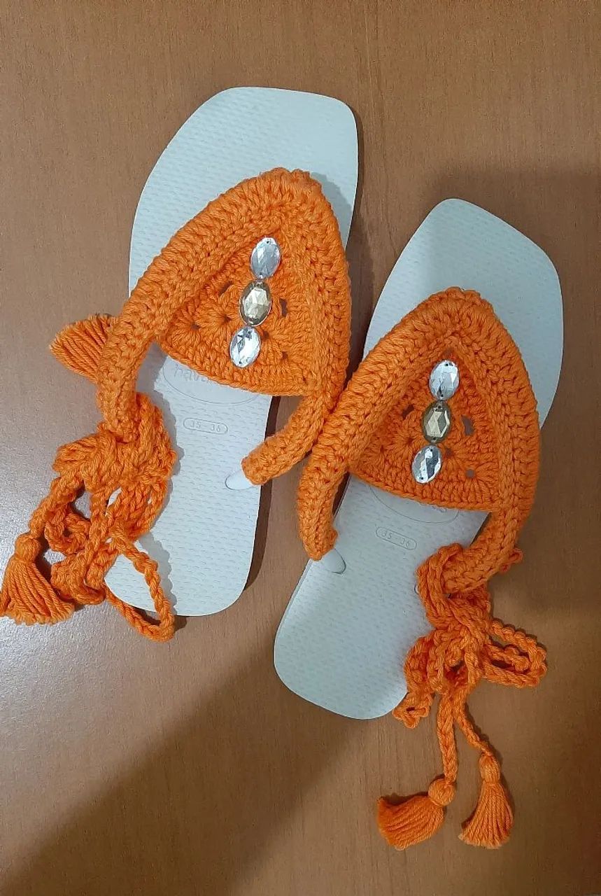 Sandália de Verão Customizada - Foto 3