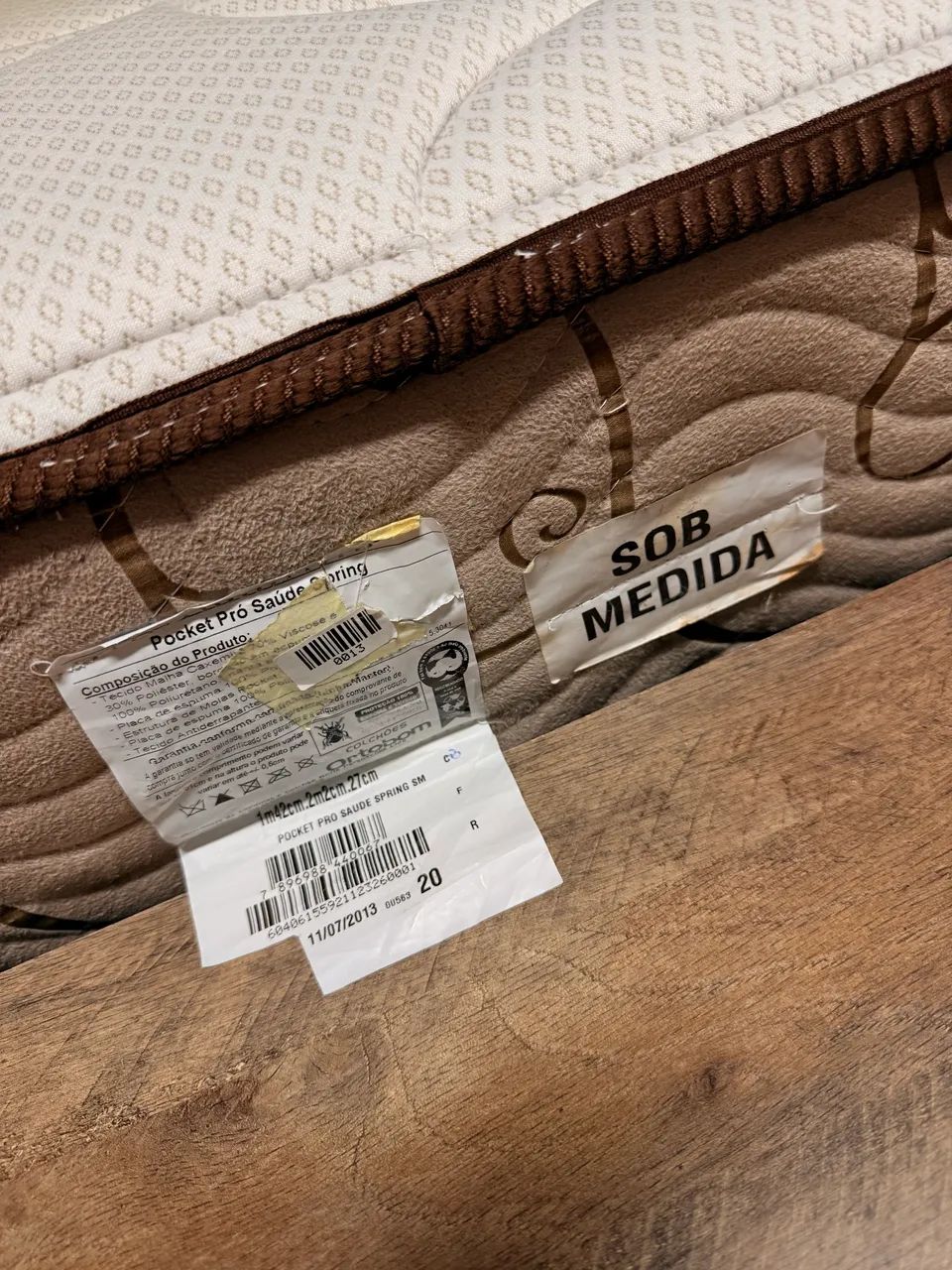 Cama Ortobom + box mdf - Foto 4