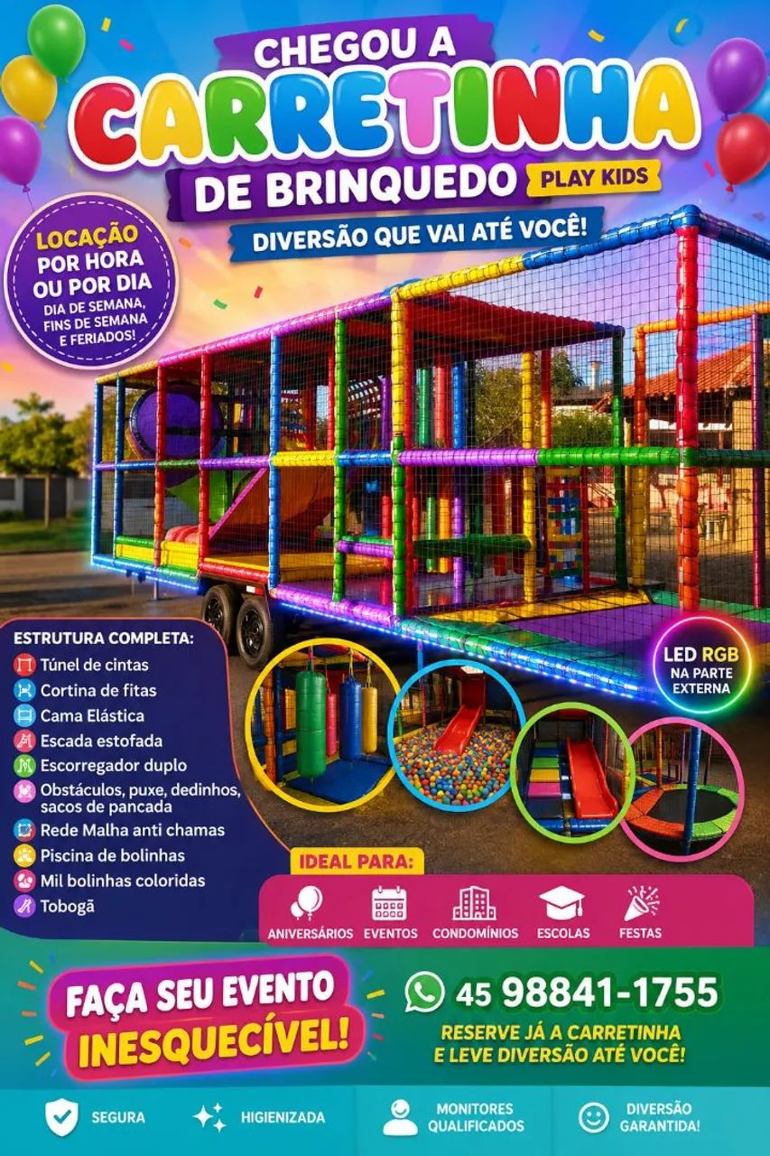 Carretinha Play Kids