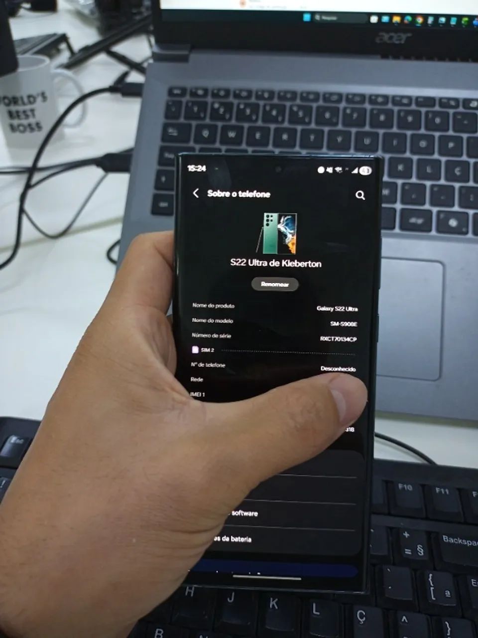 S22 Ultra - Vendo ou Troco - LEIA COM ATENÇÃO - Foto 4