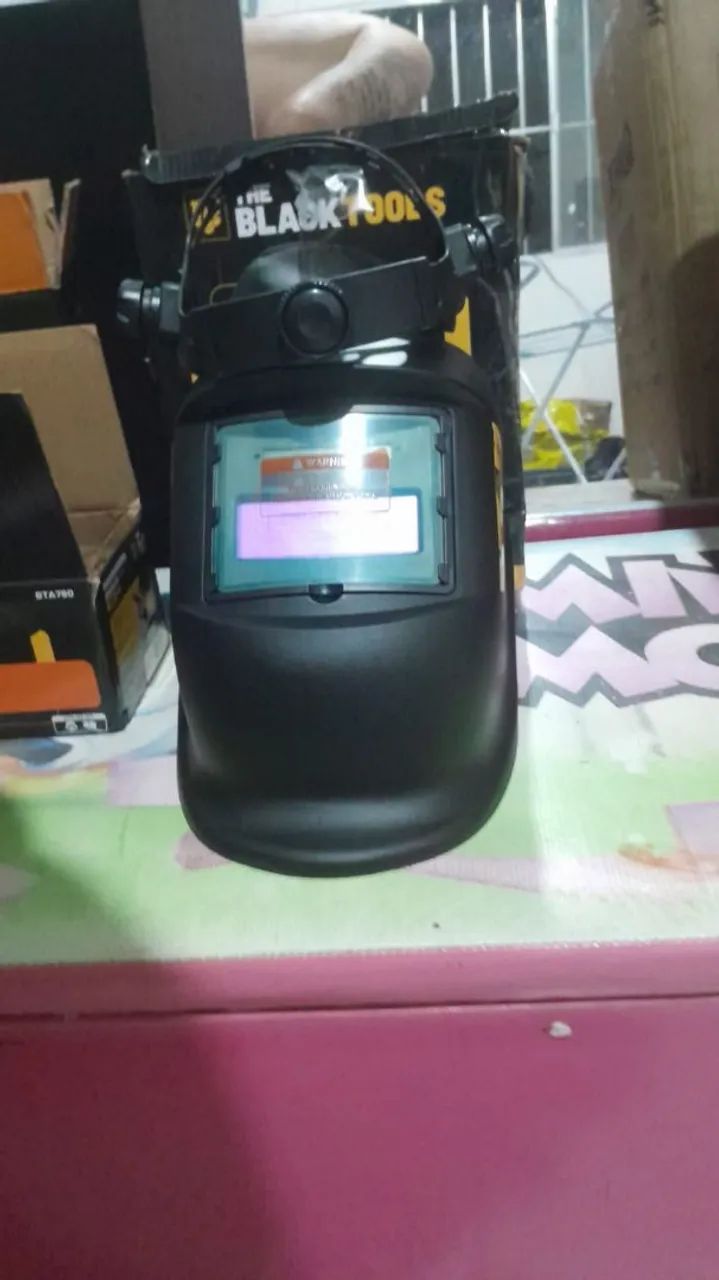 Maquina de solda + Capacete + esmelhiradeira. - Foto 6