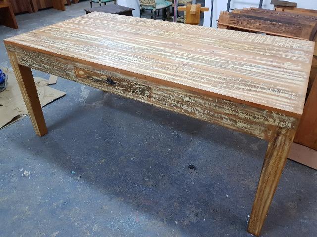 Mesa Mocha com Gaveta Patina Creme
