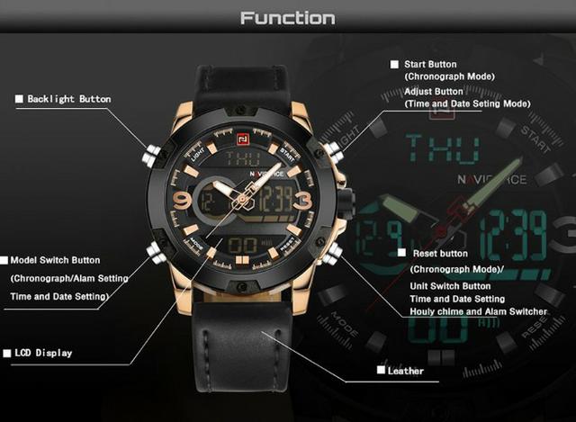 Relógio Masculino Naviforce Analogico e digital Original Em Promoção lacrado - Foto 4
