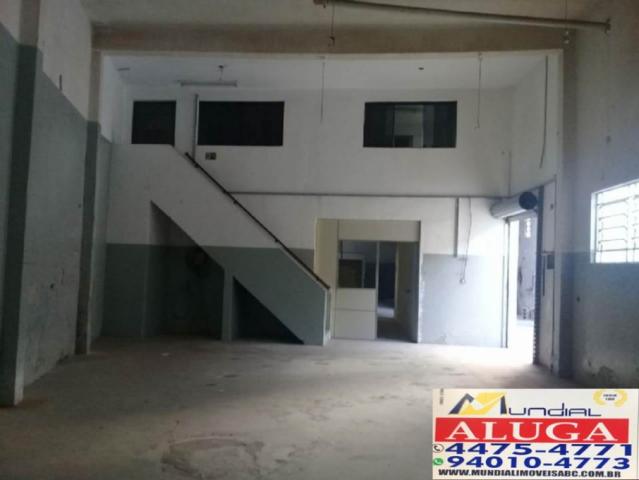 Galpão ótima localização santo andré - sp - parque novo oratório - Foto 5