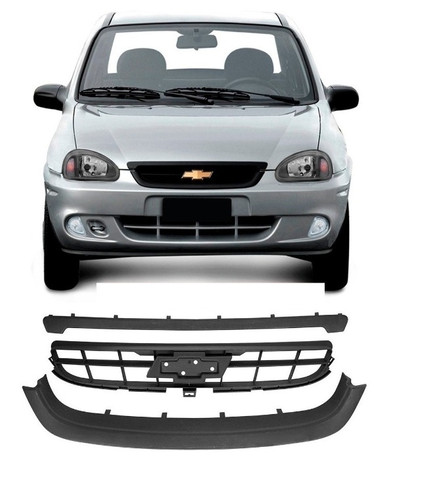 Grade Central Inferior E Superior Corsa Classic 09 10 Preta sem logo emblema dsds