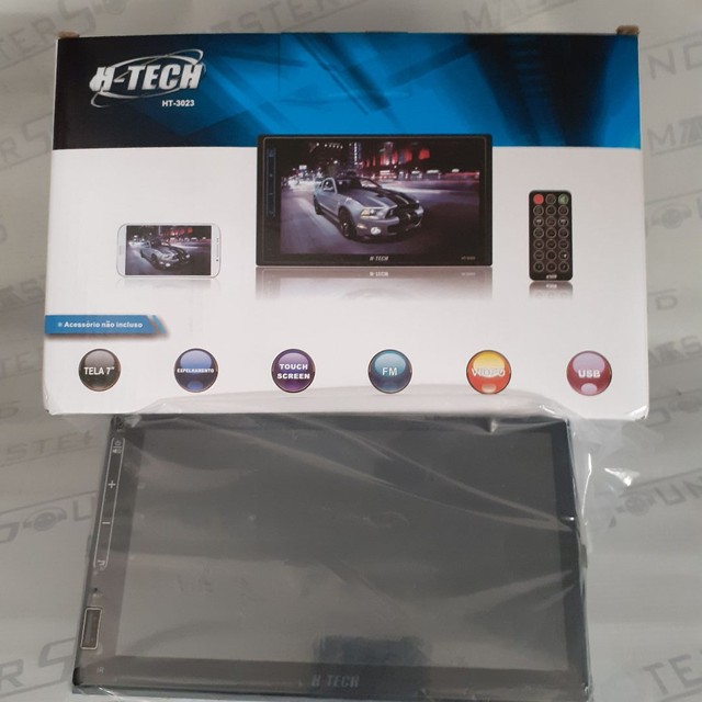 Midia. H-Tech. MP5. C/usb,sd,bluetooth, auxiliar, 7 cores. Padrão. Garantia. Novo. Inst. 