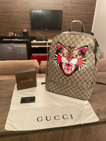 Mochila Gucci leão 