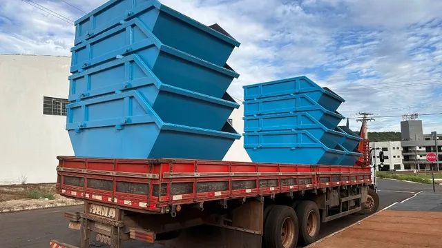 Container Almoxarifado e escritorio, Caçambas para poly.