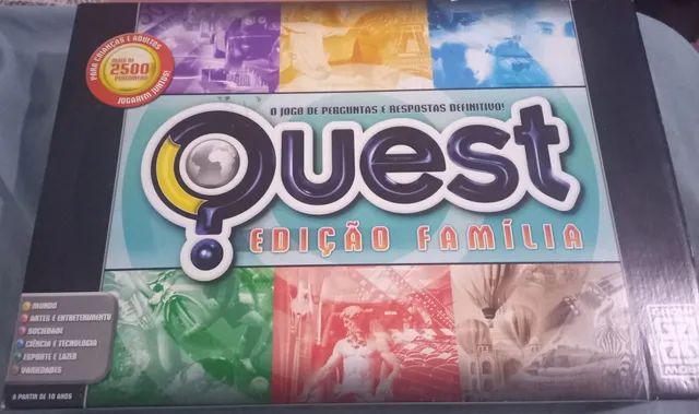 Jogo QUEST - EDIÇÃO FAMILIA - GROW - Perguntas e respos