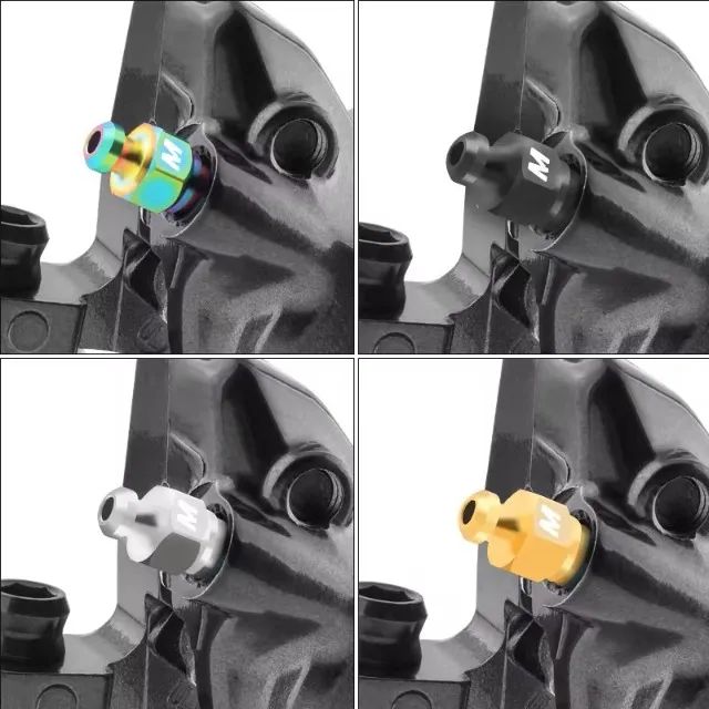  Par parafuso de Titanio Ti - Sangria pinça freio bike shimano - MUQZI - Foto 4