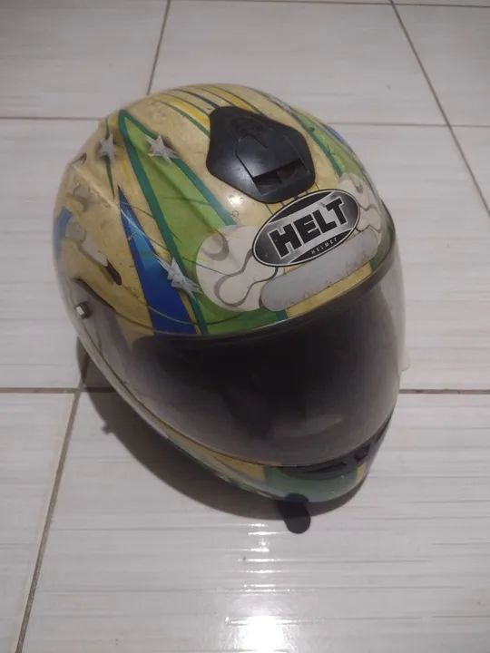 Capacete Helt - usado - Tamanho G - Foto 2