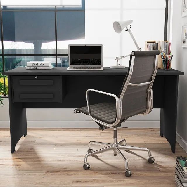 ESCRIVANINHA MESA DE COMPUTADOR 1.60m GRANDE ALTO PADRÃO = FRETE + MONTAGEM GRÁTIS!! - Foto 4