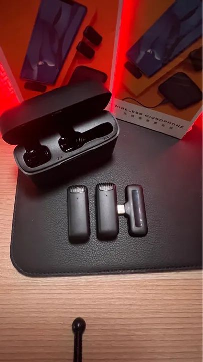 Microfone Sem Fio para Celular J13 Lavalier - Novo/ lacrado  - Foto 3