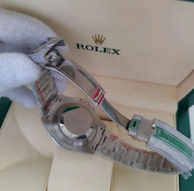 Relogio Rolex Submariner Cravejado Clone Eta  - Foto 4
