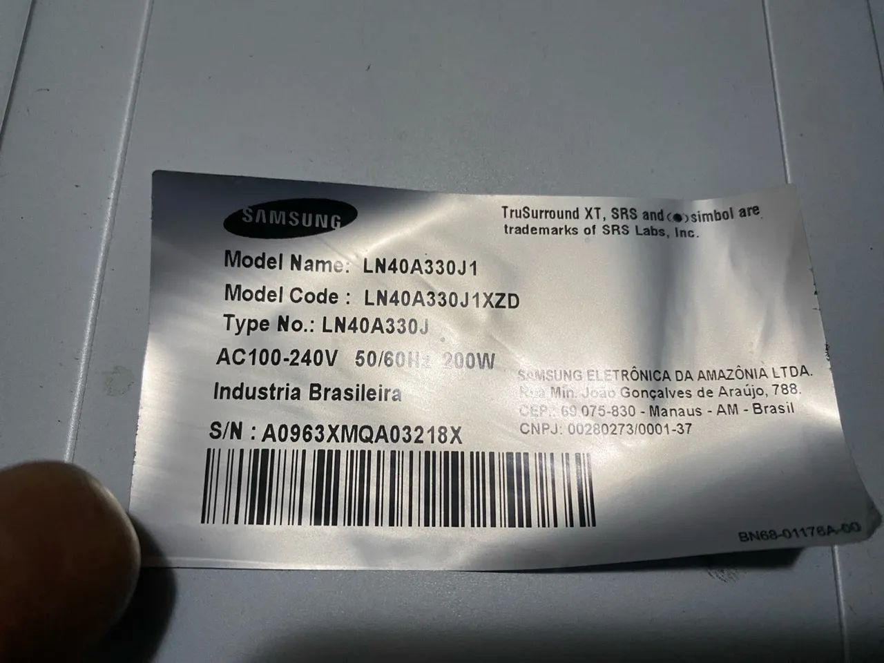 Placa Inverter Da Tv Samsung Ln40a330j1 - Foto 2