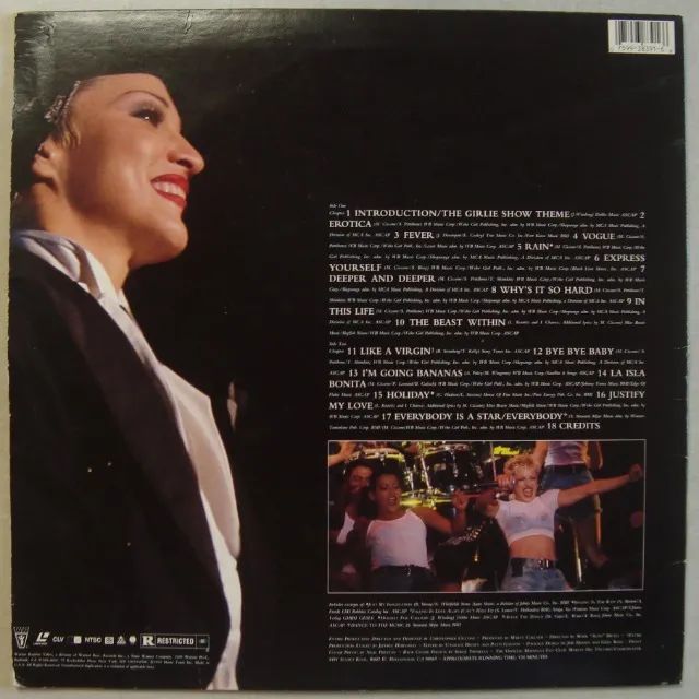 Ld Madonna 1993 The Girlie Show, Laserdisc Importado Usa - Foto 2