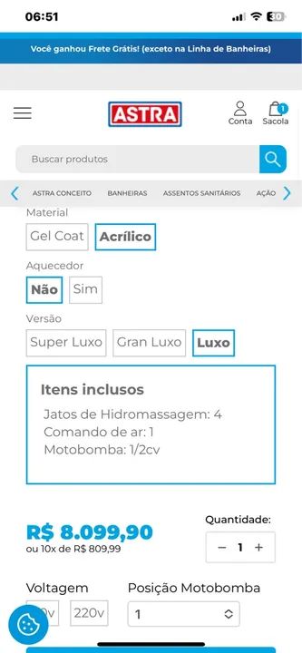 Banheira HIDROMASSAGEM  - Foto 6