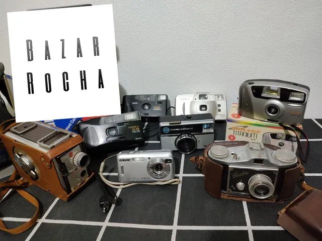 8 Câmeras Anos 50 a 2000 Colecionador Vintage Antigas colecionismo Nintendo atari vasco