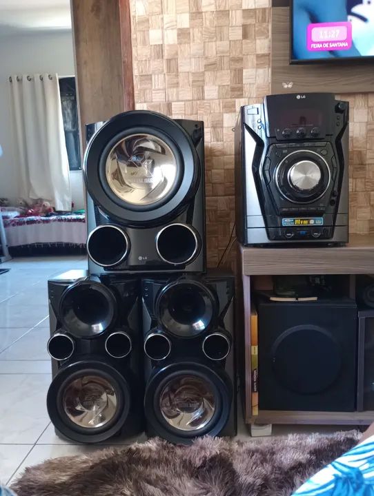 *LG X METAL BASS* super potente lugares abertos e fechados. Com 810W de potência. - Foto 4