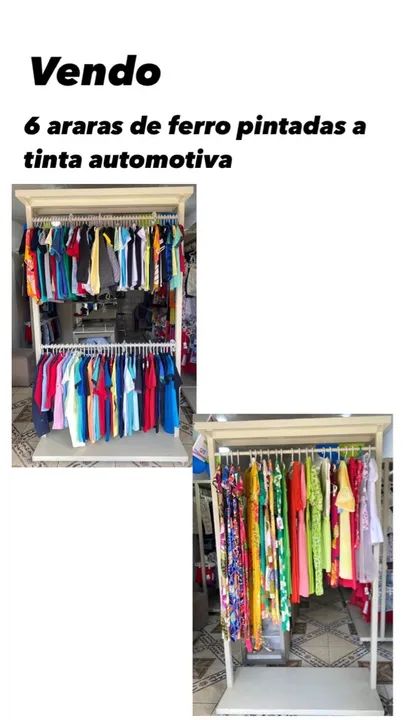 Arara de ferro pintada a tinta automotiva  - Foto 2