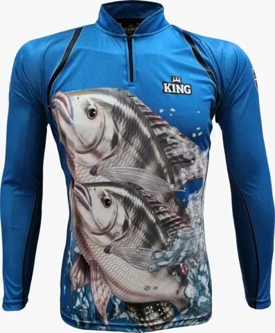 Camisa De Pesca KING uv50 Azul