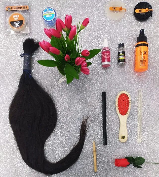 Cabelo Humano 70cm 146g 8,15 Castanho Medio Liso Top