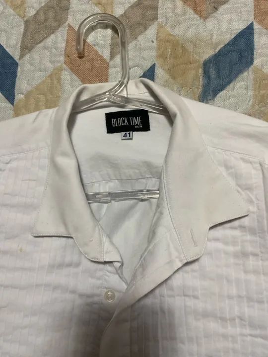 Camisa Social Branca Manga Longa - Foto 2
