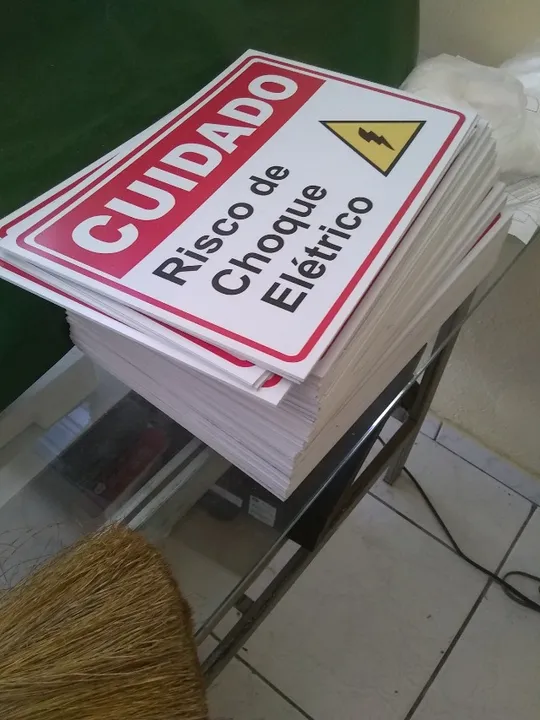 Placas de Sinalização em pvc