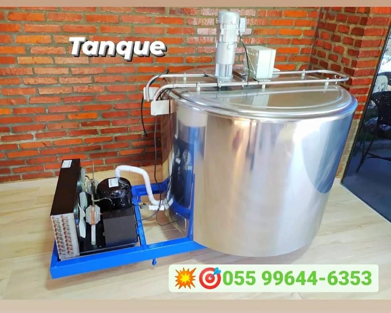 500 Litros Tanque Resfriador de Leite  Inox Caldas Água 
