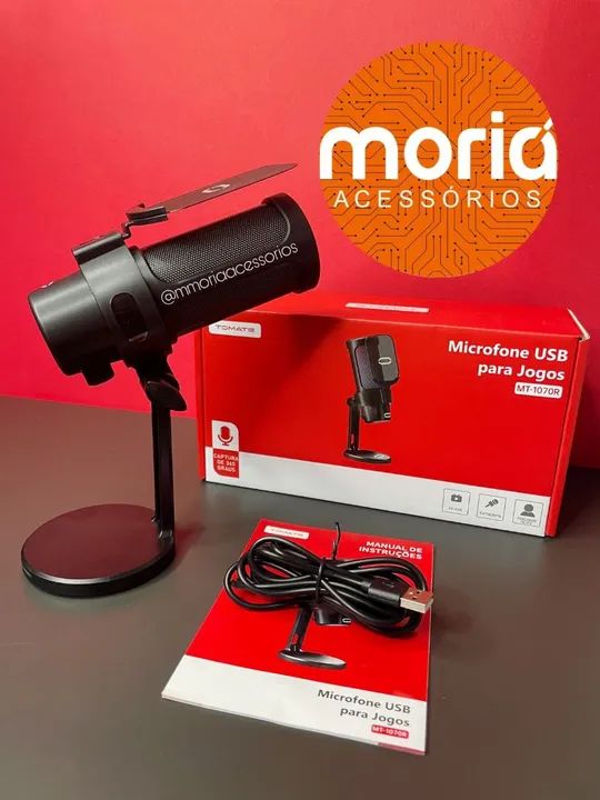 Microfone Gamer Condensador de Mesa   - Foto 4