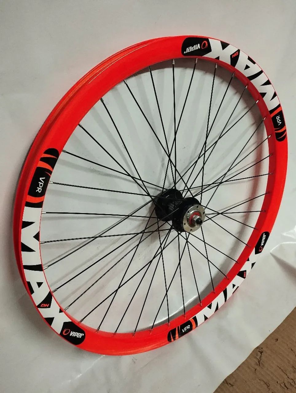 Roda Dianteira Aro 26 Viper Max Disc 36F Laranja Nova