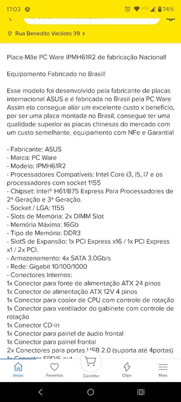 Placa-mãe IPMH61R2 - Foto 4