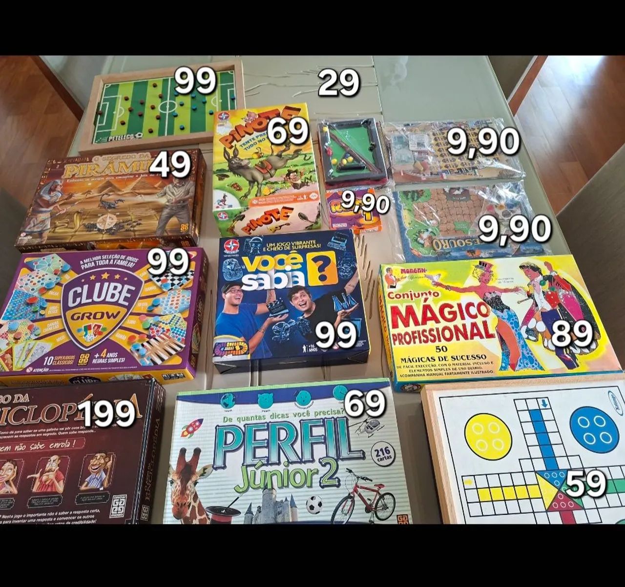 Jogos de tabuleiro diversos 