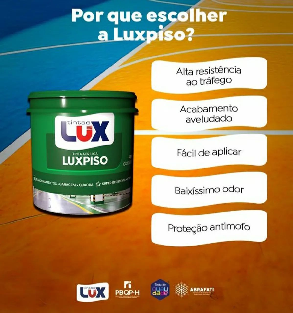 Tinta LUX piso Premium balde 3 litros - Foto 2
