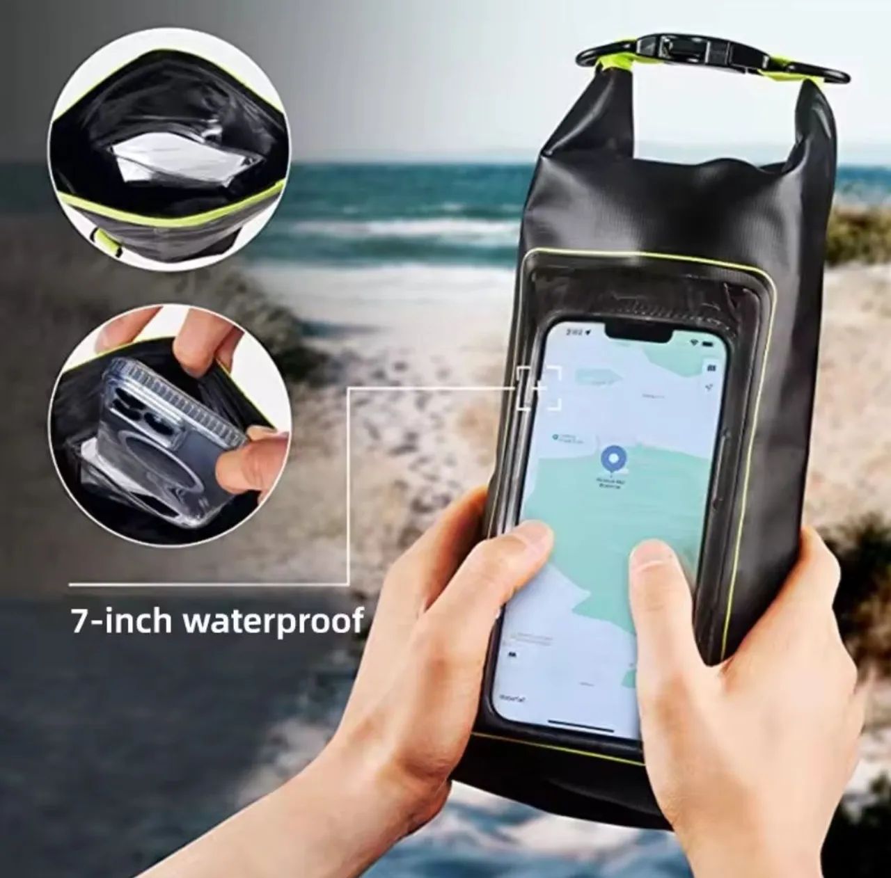 Bolsa 2L Á Prova D'água Com Visor Para Smartphones  - Foto 2