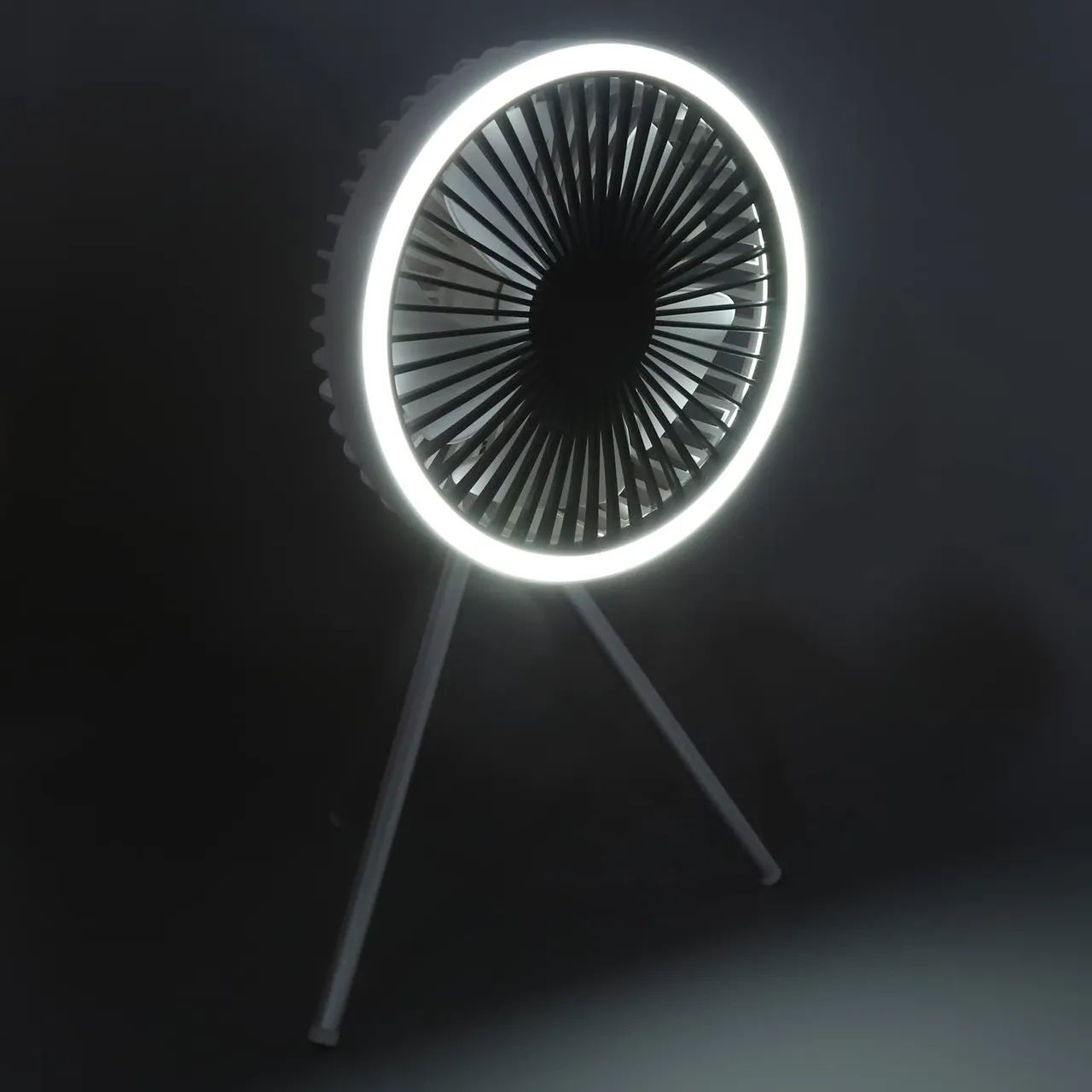 Ventilador de mesa 3 velocidades e luz de escritório  - Foto 2