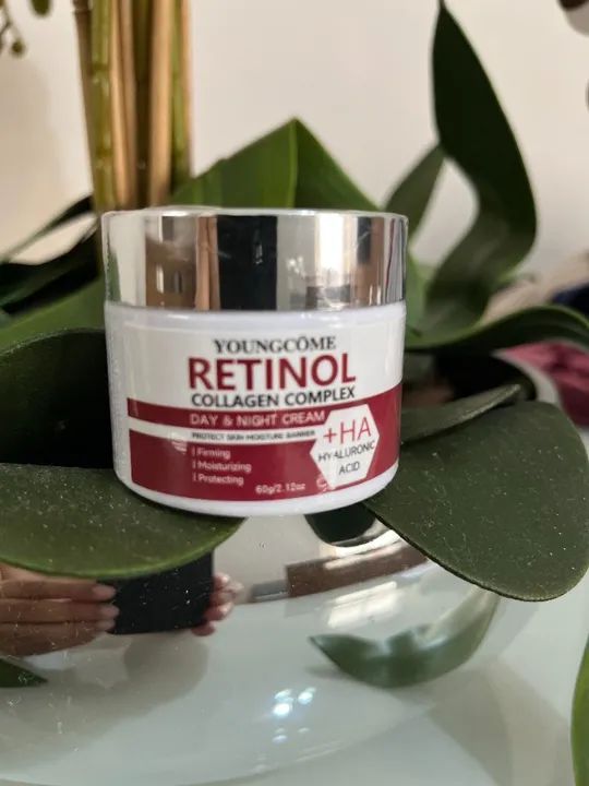 Creme rejuvencedor hidratante facial  Colágeno e com Retinol, iluminador da pele