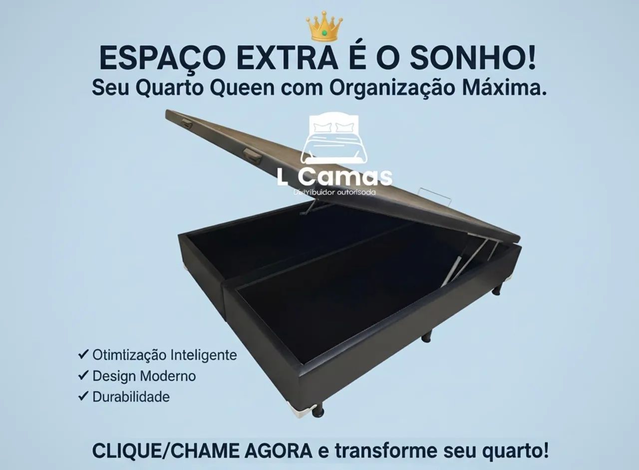 Base de Cama Baú Queen