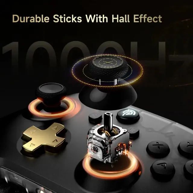 Controle Sem Fio EasySMX D05, Wireless, BT, RGB, Hall Effect, PC/Android/SW/IOS. 12x 27,49 - Foto 4