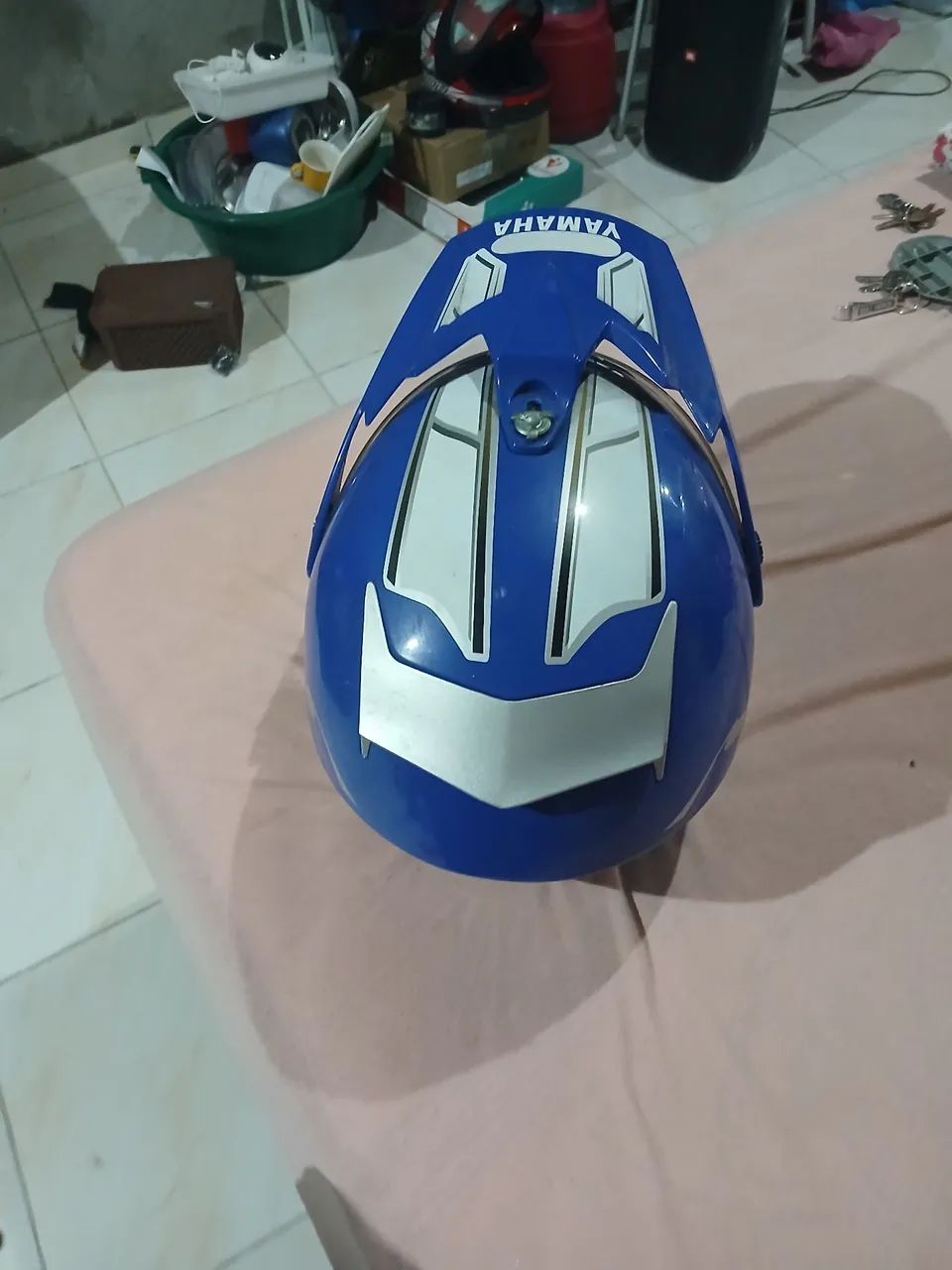 Capacete Yamaha azul