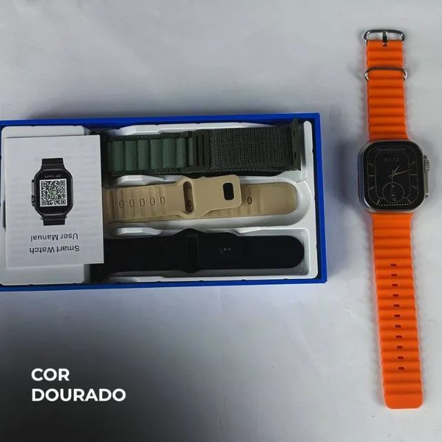 Smartwatch - WS10-5 ULTRA | kit 5 pulseiras | toque duplo |segunda geração - Foto 5