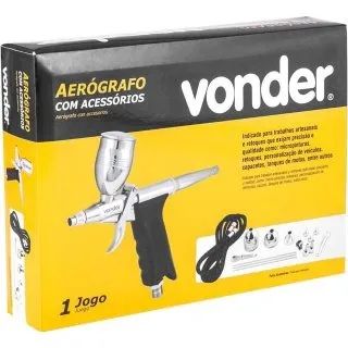 JOGO DE AEROGRAFO VONDER PROFSSIONAL C/16PCS - Foto 5