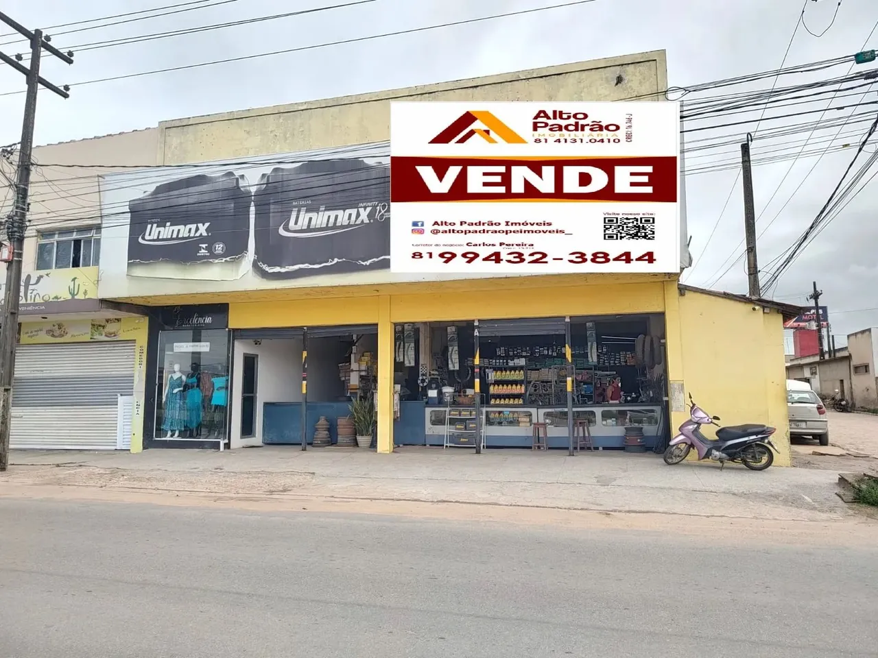 Alugo Ponto Comercial Com Repasse de Material de Auto!!! em Gravatá-PE