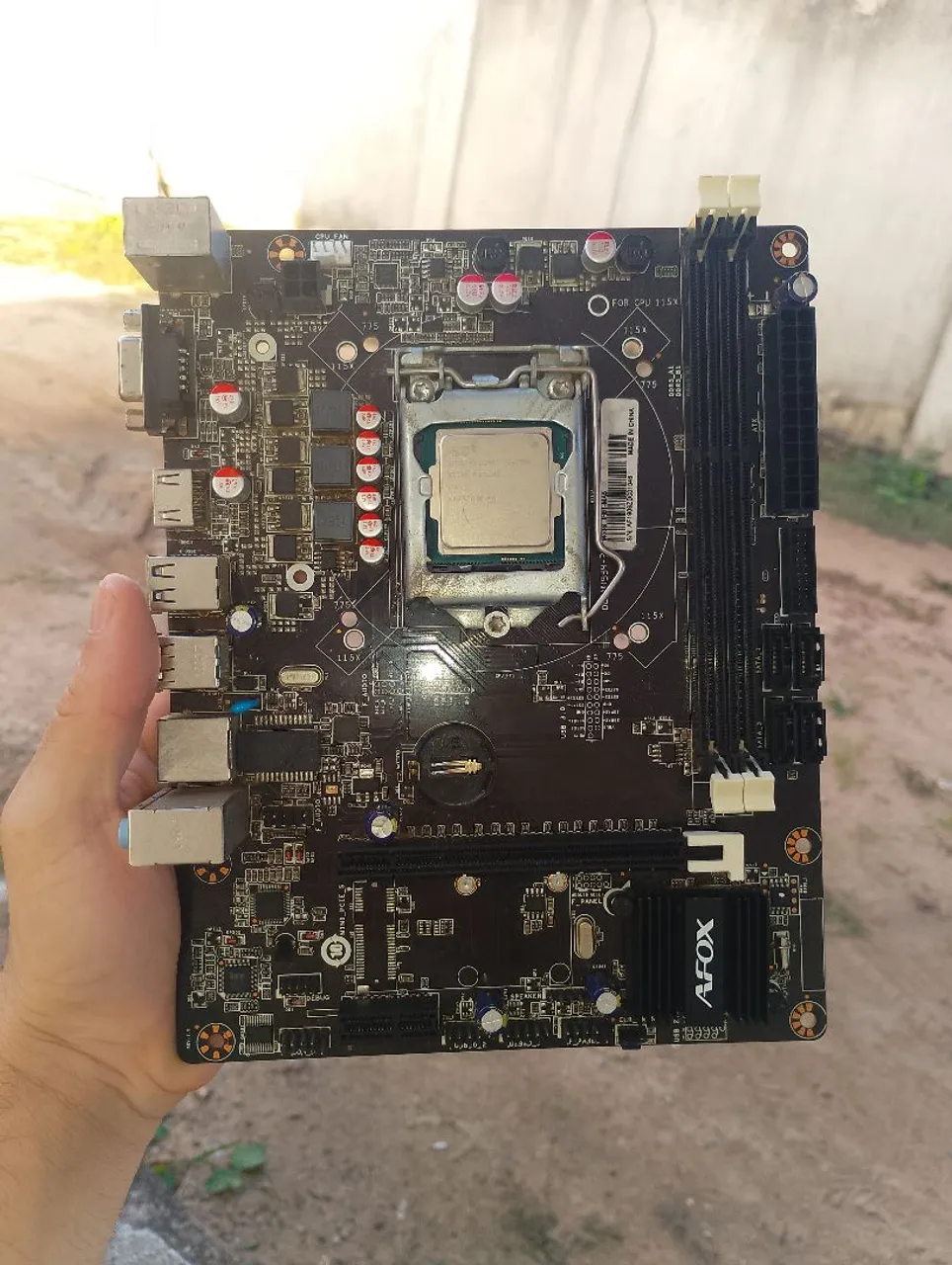 Placa mãe AFOX + Processador Intel