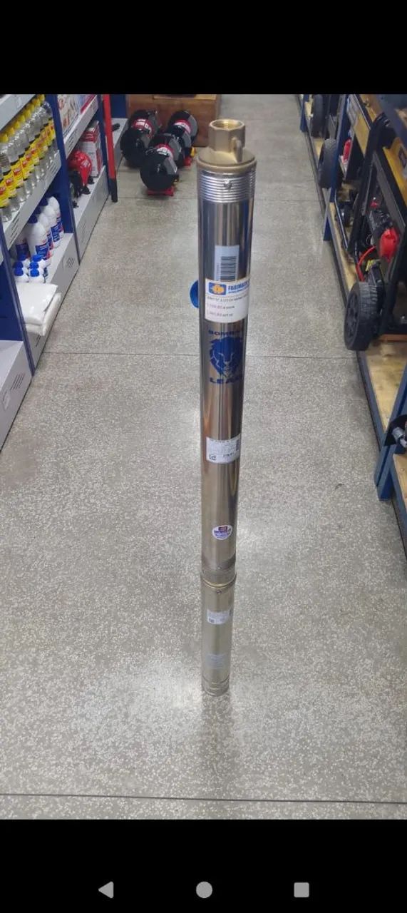BOMBA SUBMERSA 1.5CV 220V 3" C/PAINEL 25 ESTAGIO LEAO