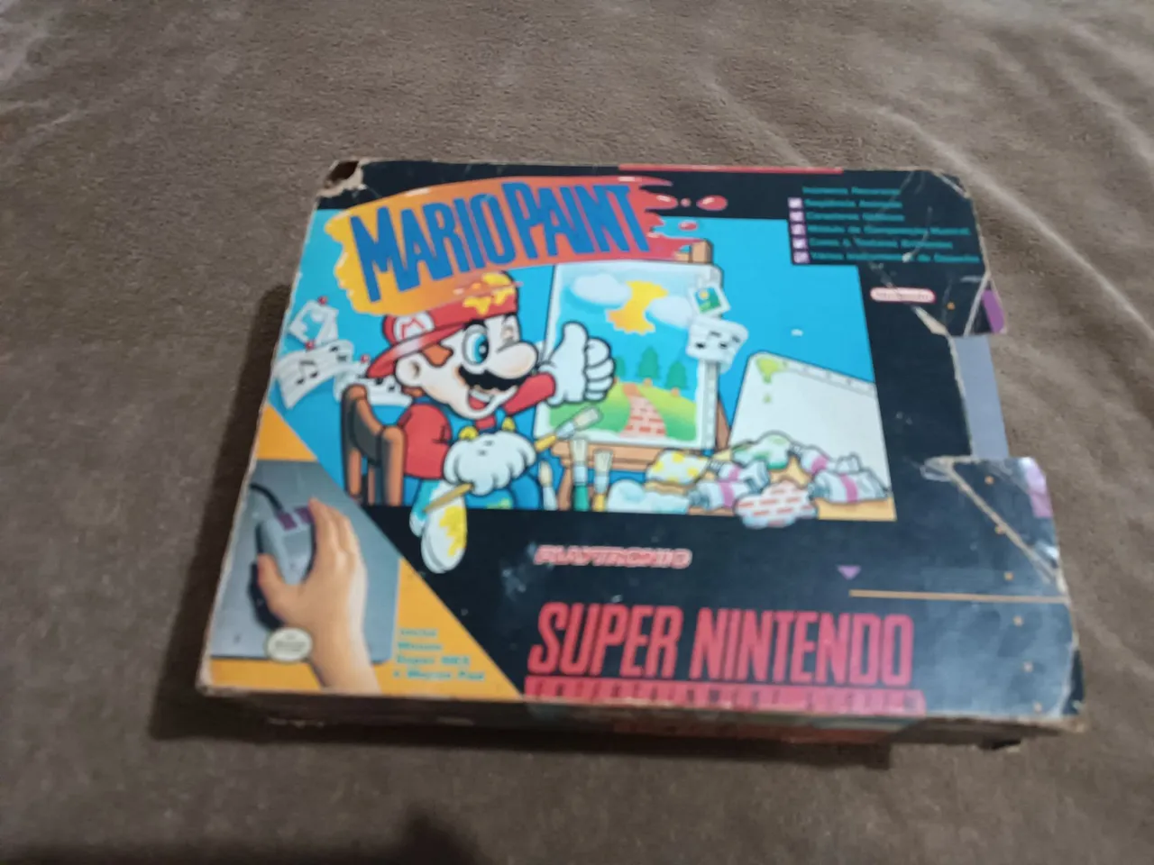 Mario Paint - Super Nintendo - na caixa