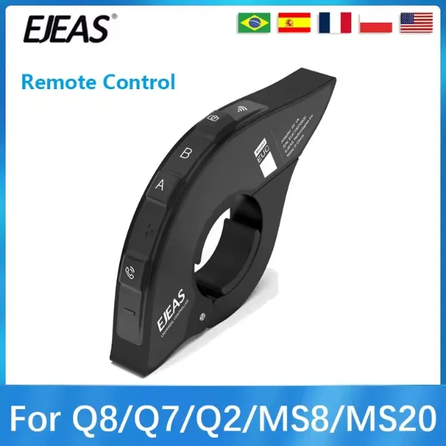 Controle Remoto Guidão para Intercomunicadores EJEAS-EUC Bluetooth 4.1