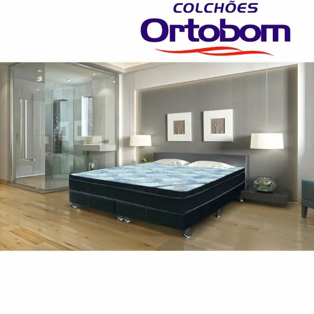 INSTA @TUDO_MOVEIS / COLCHÃO QUEEN ORTOBOM MOLAS ENSACADAS 1.98Mx1.58M (ENTREGA RÁPIDA)