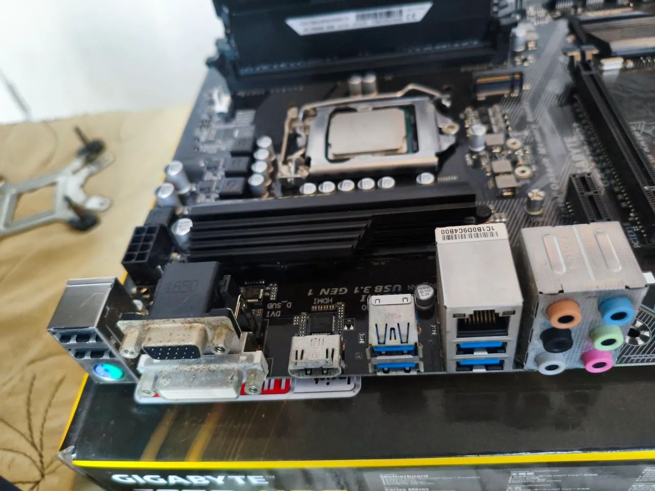 Kit processador i7 7700k + placa Gigabyte Z270 HD3+ 16gb DDR4